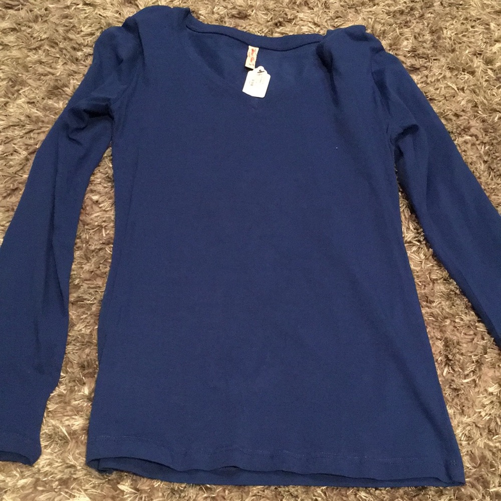 NWT Blue long sleeve shirt